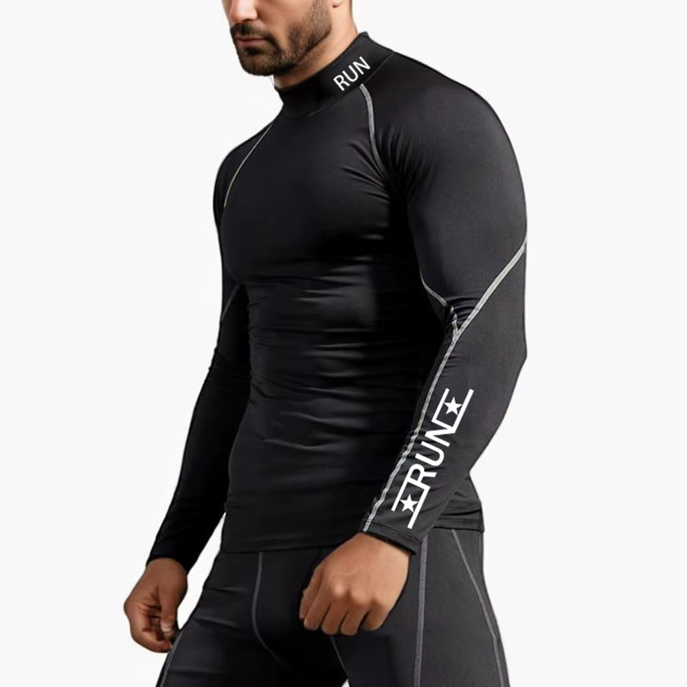 T-shirt de Compression pour hommes, chemises à séchage rapide, sous-vêtements de Fitness, hauts de m