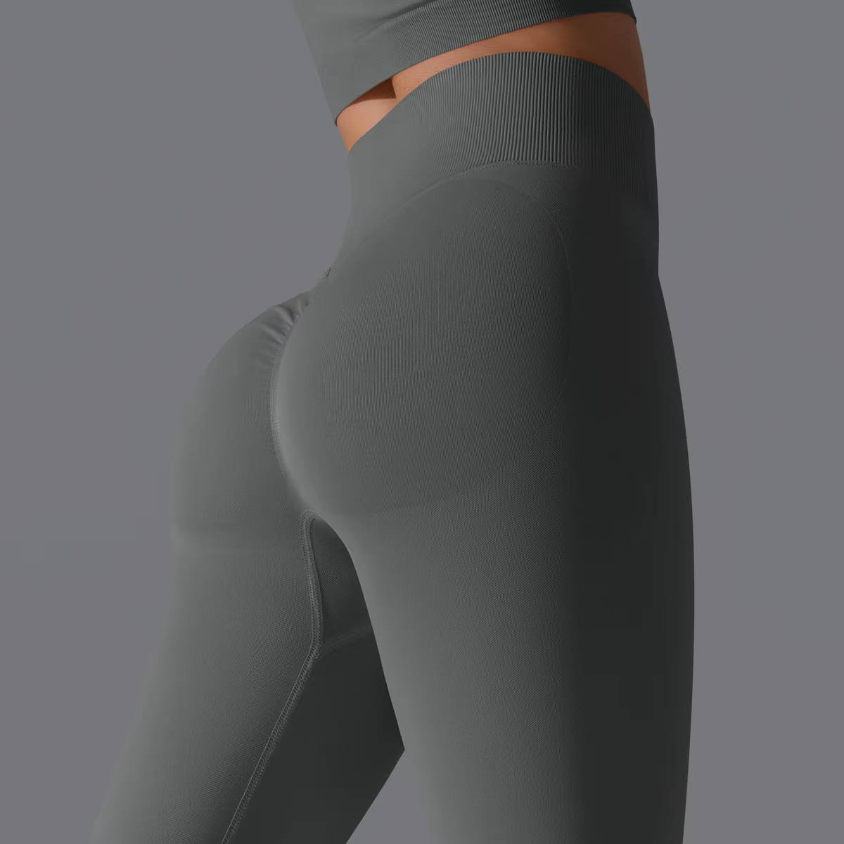 Leggings de Yoga sans couture pour femmes, Sexy, taille haute, contrôle du ventre, froissé, levage d
