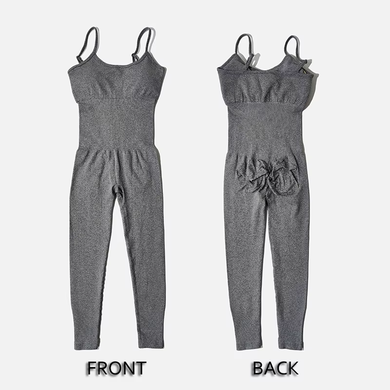 Ensemble de survêtement de yoga pour femme, combinaisons sans couture, barboteuses d'entraînement de