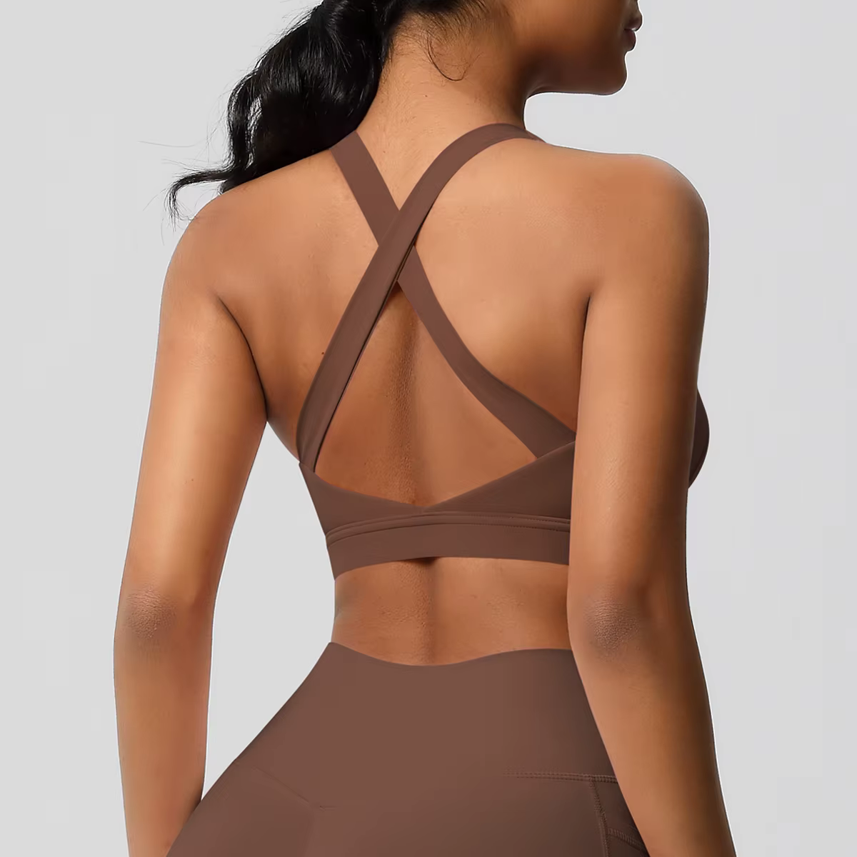 Femmes Fitness Yoga soutiens-gorge Sexy fronde beauté dos Fitness Push Up sport femmes sous-vêtement