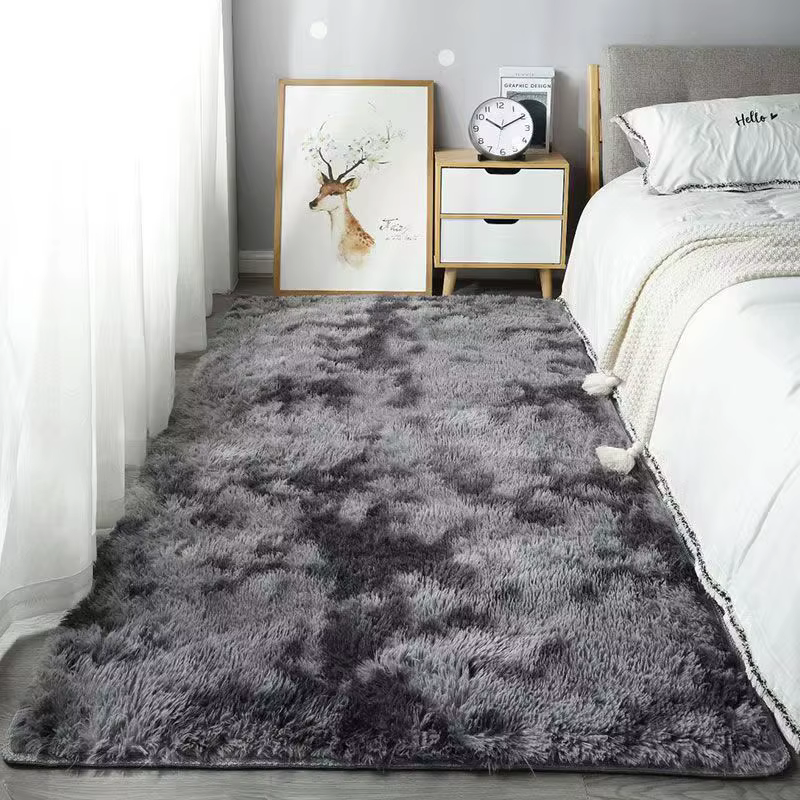 VIKAMA – tapis en laine de soie, pour chambre à coucher, salon, Style Ins, tapis de sol scandinave p