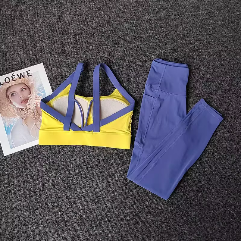 Combinaison d'entraînement de Yoga haut de gamme pour femmes, ensemble de Fitness, vêtements de spor