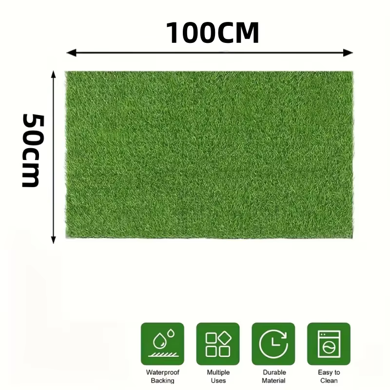 Tapis en gazon artificiel 100x50cm 200x50cm, pelouse de simulation, décoration de sol de jardin, cou