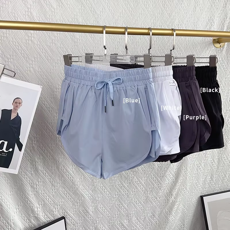Short de sport de Yoga pour femmes, taille haute, Double couche, séchage rapide, respirant, athlétiq