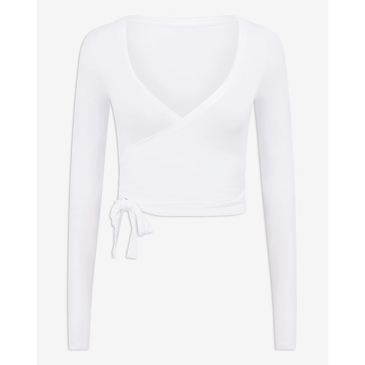 Haut court croisé CSB 2026 pour l'été – T-shirt de yoga à manches longues, hauts de fitness croisés