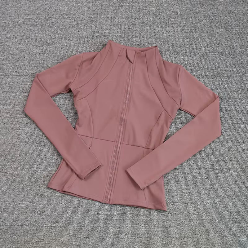 Manteau de sport pour femmes, chemise de Yoga, Slim, manches longues, course rapide, Pilates, Fitnes