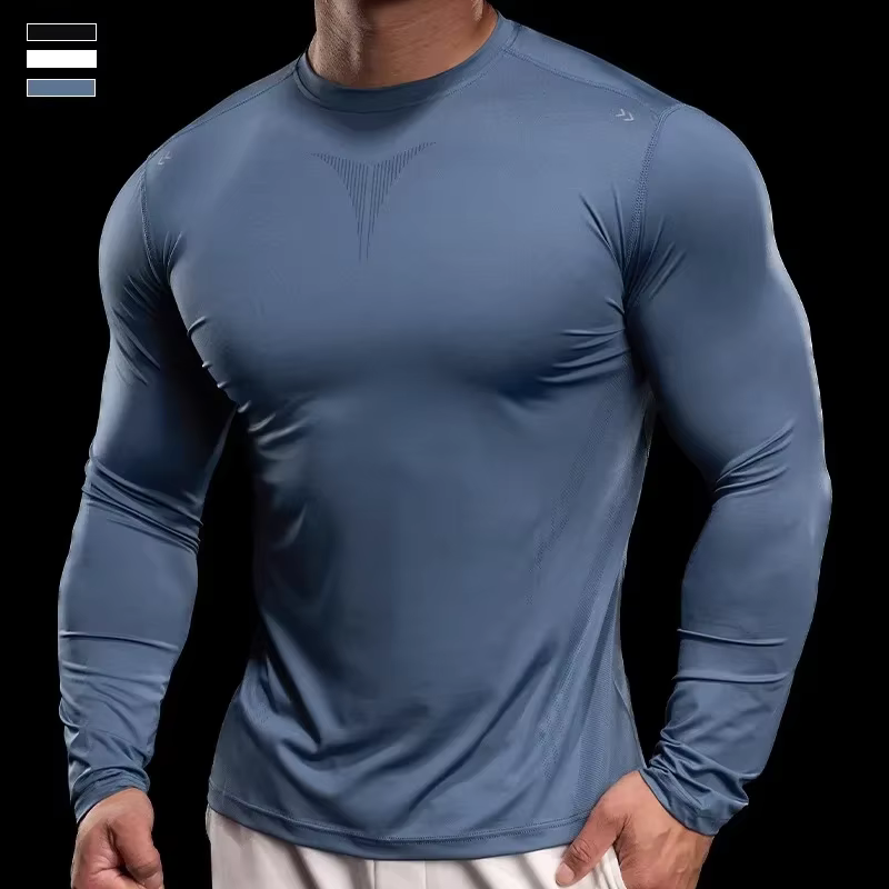 Collants de sport à manches longues pour la course à pied et l'entraînement, vêtements de fitness d'