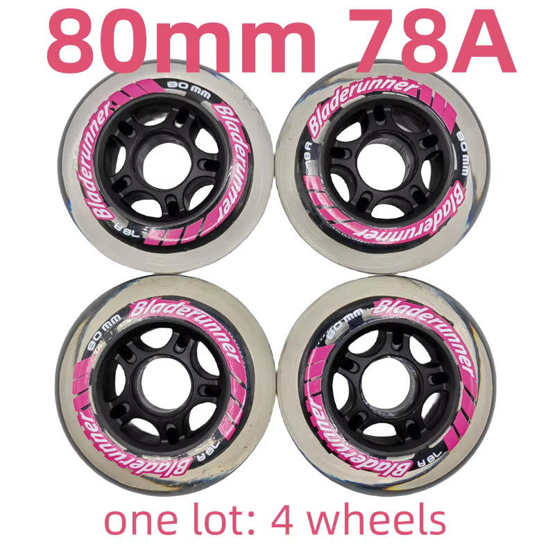 Bladerunner-Roue à roulettes, 80x24mm, 78A, 4 roues/lot