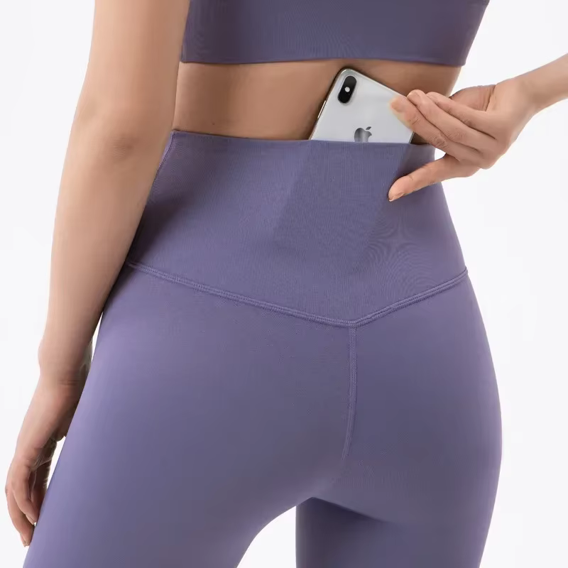 Leggings de Yoga pour Fitness Legging Sport Femme poche arrière pantalon Femme beurre doux taille ha