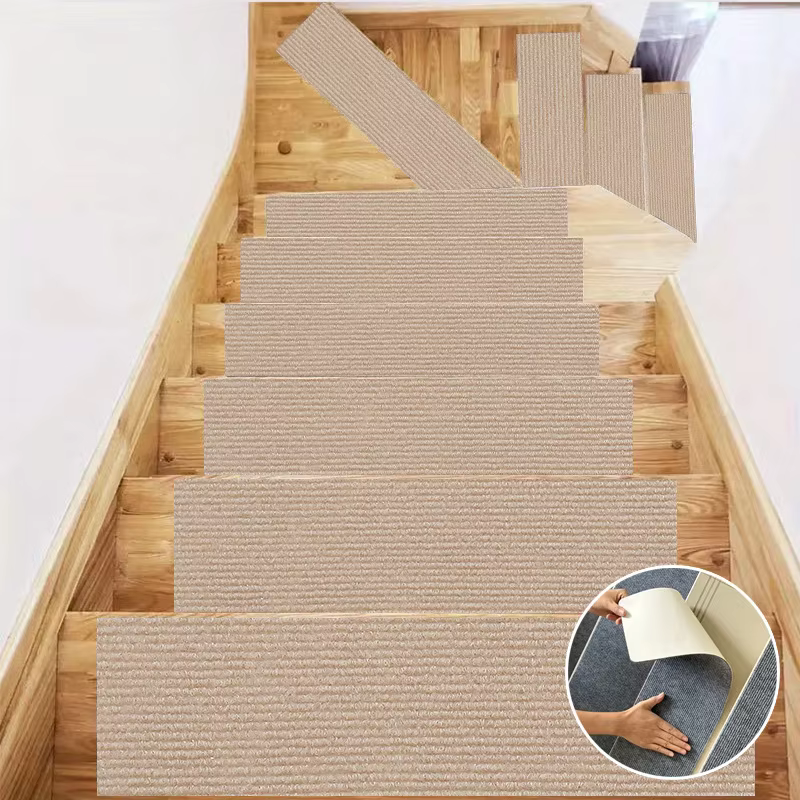 Tapis d'escalier auto-adhésifs, tapis de sol, tapis de porte, tapis antidérapants pour marches d'esc