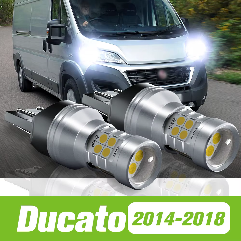 2 pièces pour Fiat Ducato 2014-2018 LED feux diurnes DRL 2015 2016 2017 accessoires