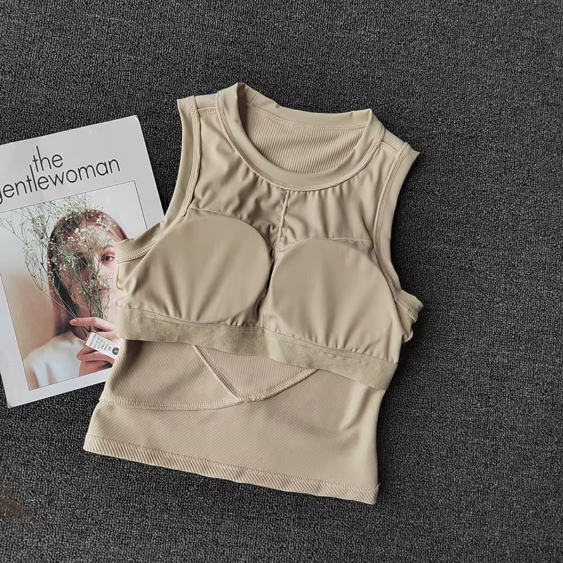 Soutien-gorge de yoga pour femmes, gilet de sport antichoc haute résistance, soutien-gorge de sport 