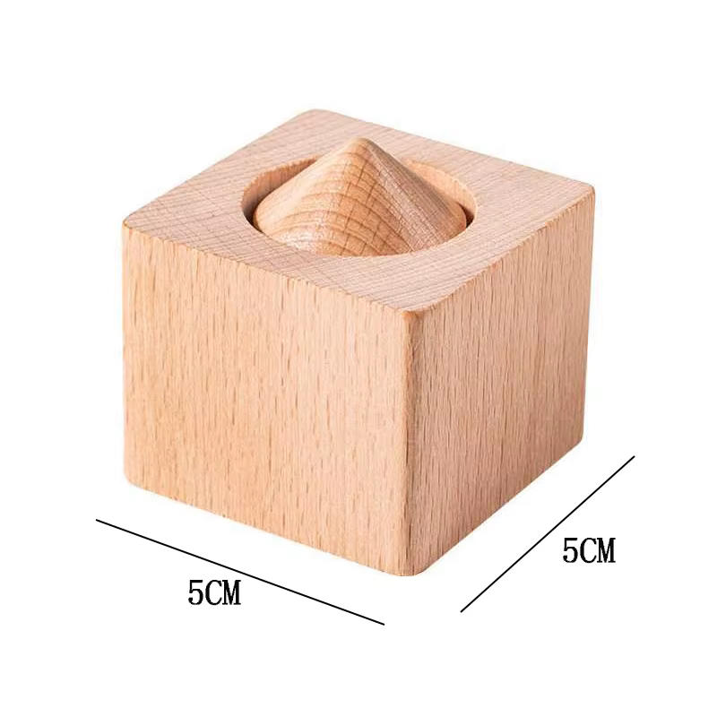 Blocs en bois imposibles, prenez le cylindre, gros plan, tours de magie pour enfants, adultes et ado