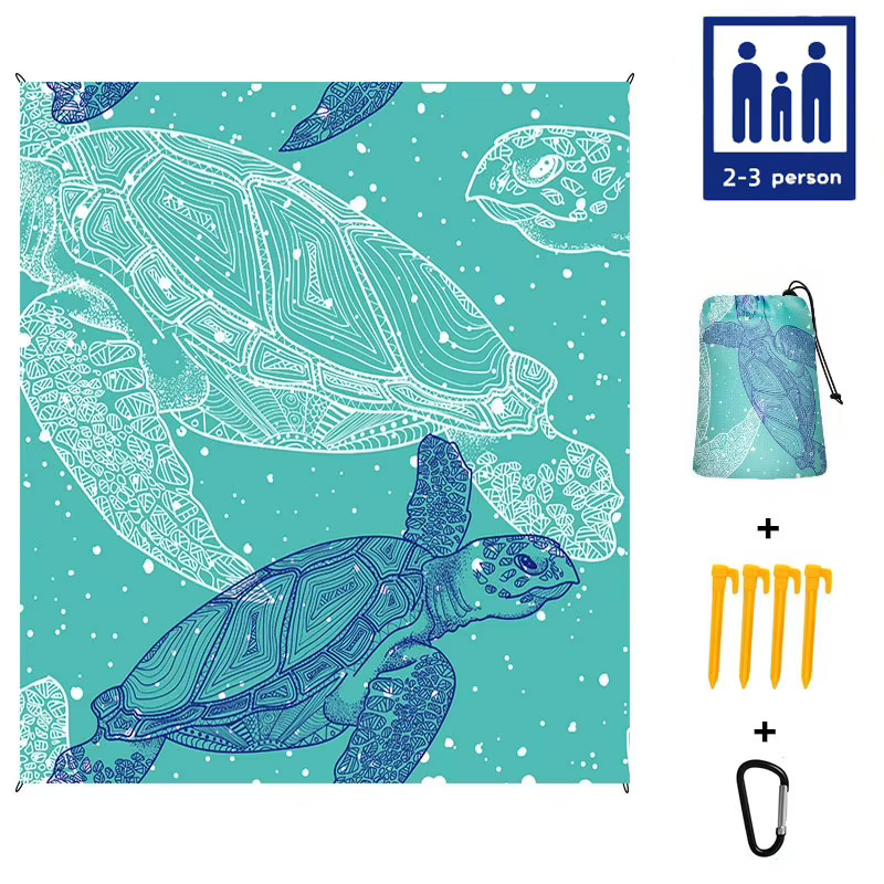 Couverture de plage anti-sable, légère, durable, extra large, tapis de plage, couverture de pique-ni