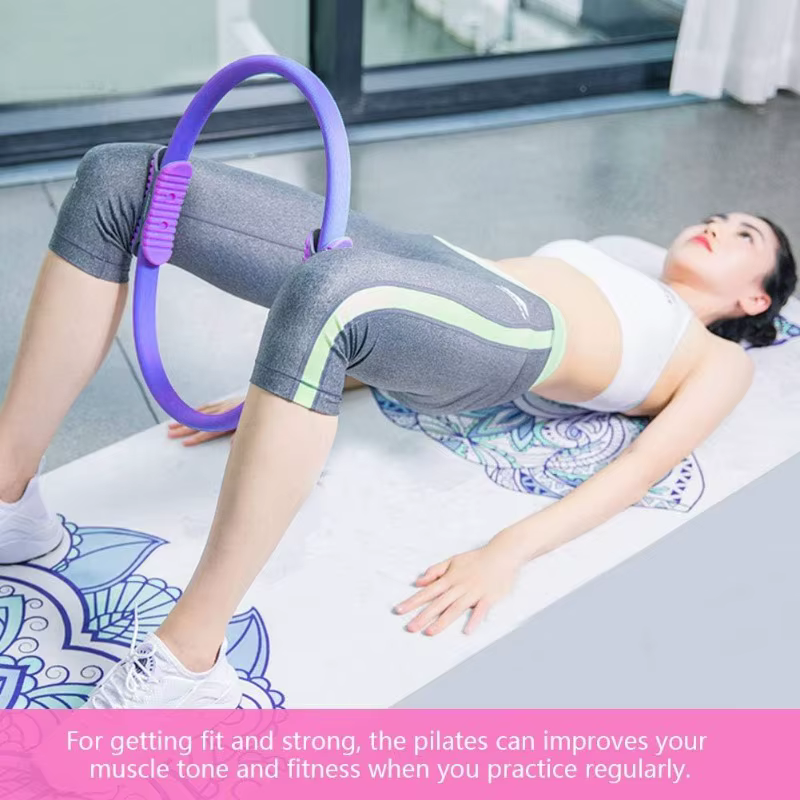 Anneau de Yoga Pilates, cercle d'exercice Durable et antidérapant, cercle d'exercice magique avec do