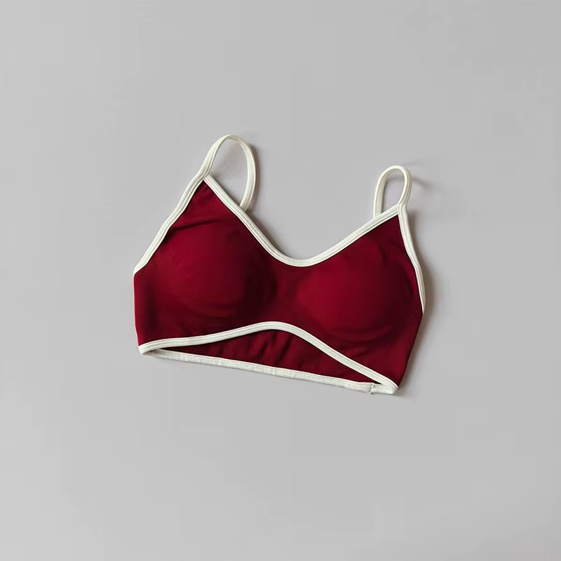 Soutien-gorge de Sport athlétique rembourré, antichoc, sans couture, Sexy, dos nu, pour femmes, entr