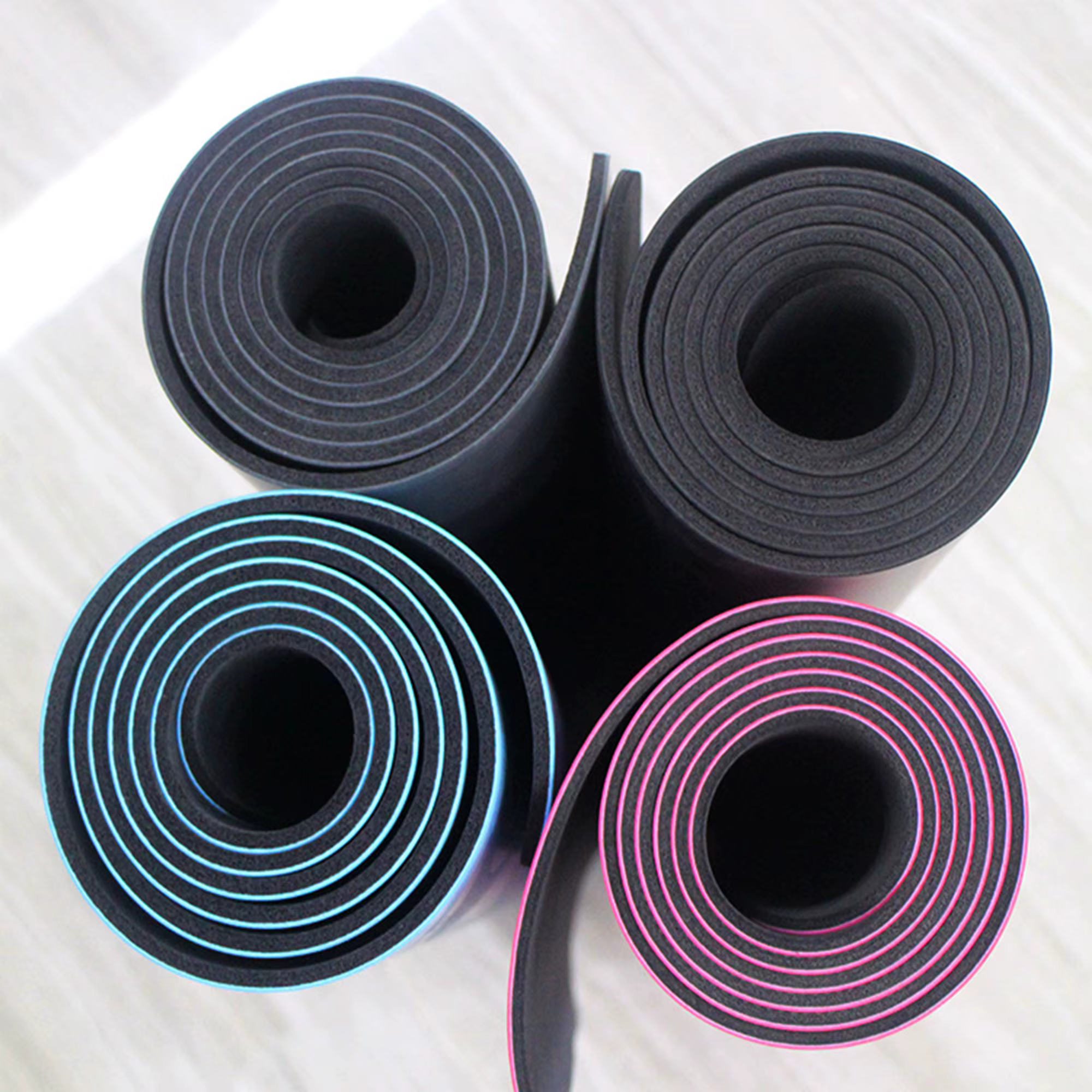 Tapis de Yoga en PU écologique, antidérapant, imperméable, en caoutchouc naturel, pour Pilates