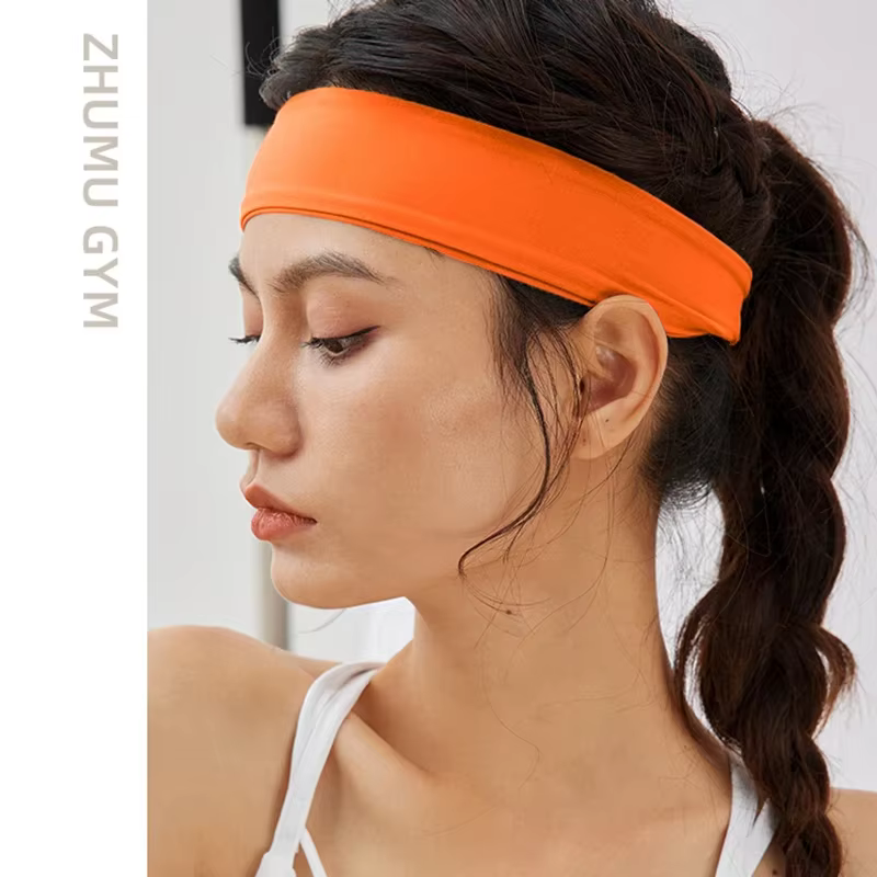 Bandeau élastique de yoga à haute élasticité, éblla transpiration, couleur unie, pour le sport, la c