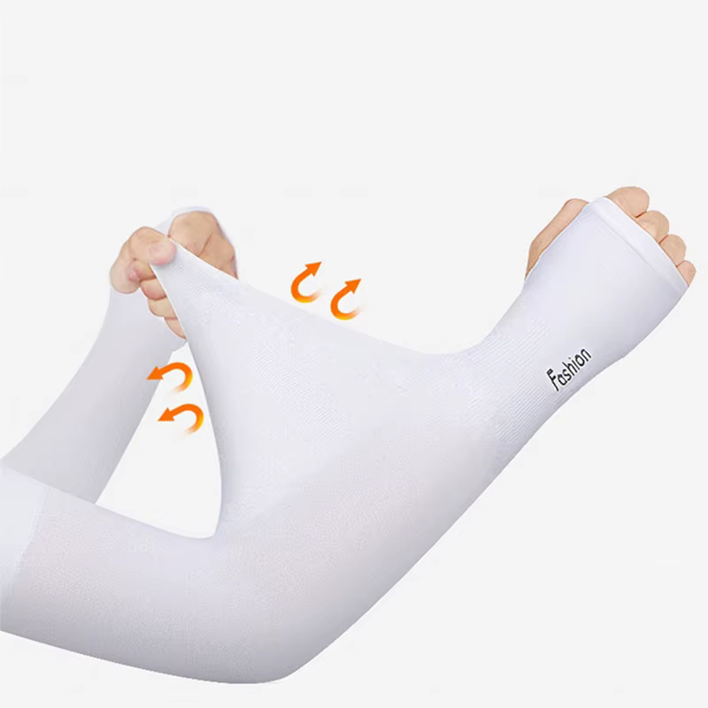 Manchons de bras solaires UV pour femmes et hommes, gants de cyclisme sans doigts, Cool Muff, couver