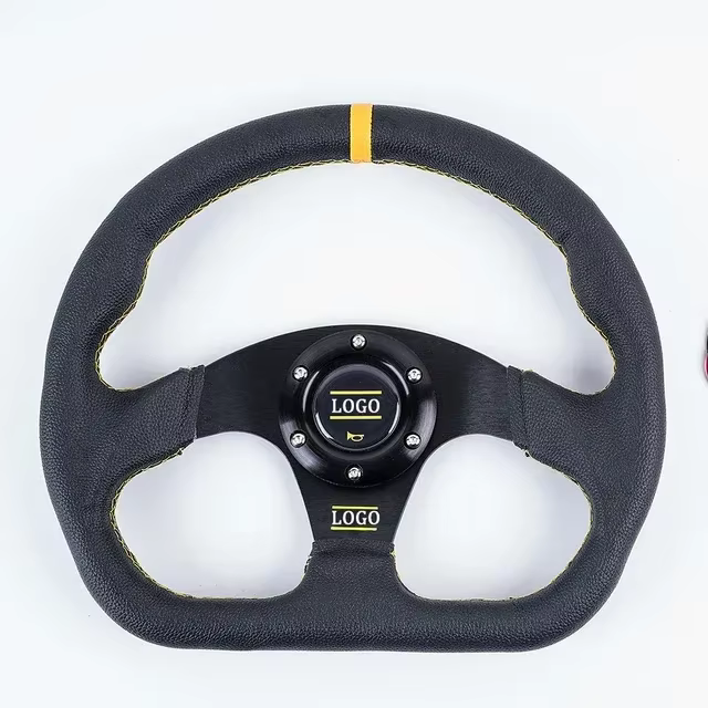 Volant de modification automobile 13 pouces 320 mm universel en PVC et aluminium pour drift, course