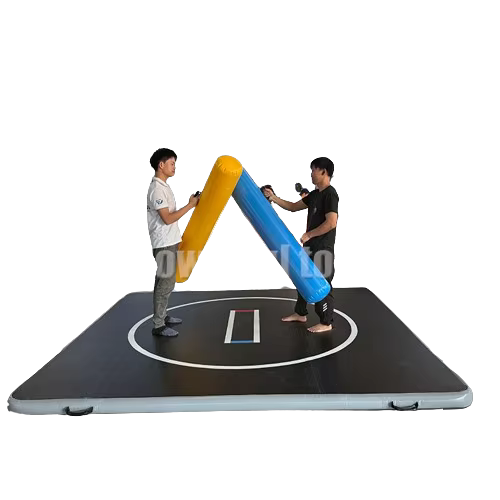 Tapis de yoga et de pilates gonflable de qualité commerciale sur mesure 3x3m, matériau PVC, sol d'en