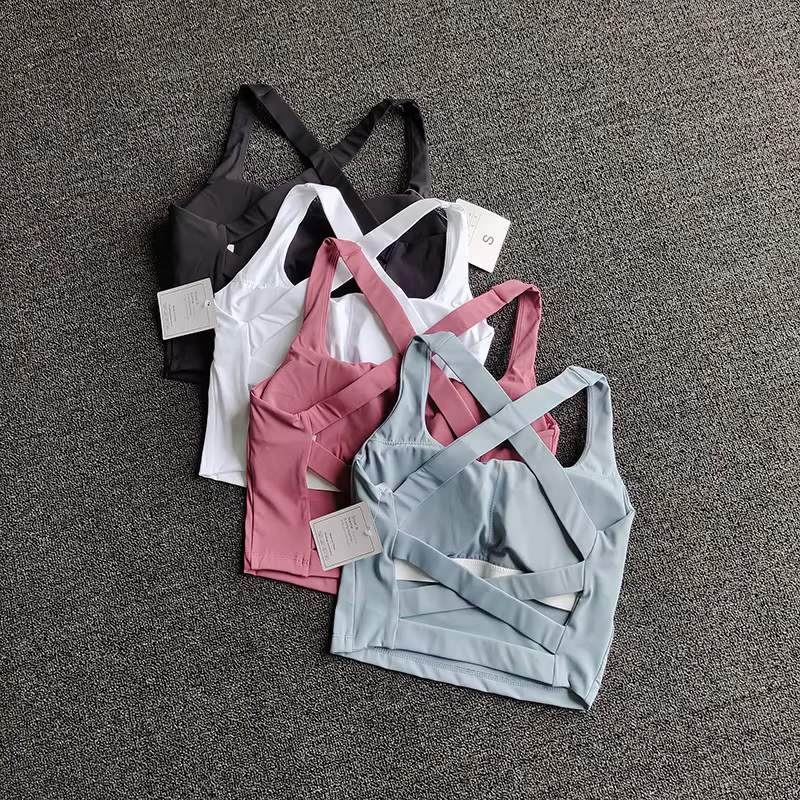Femmes Sport soutien-gorge haut Push Up Fitness Yoga soutien-gorge sous-vêtements Sport hauts pour f