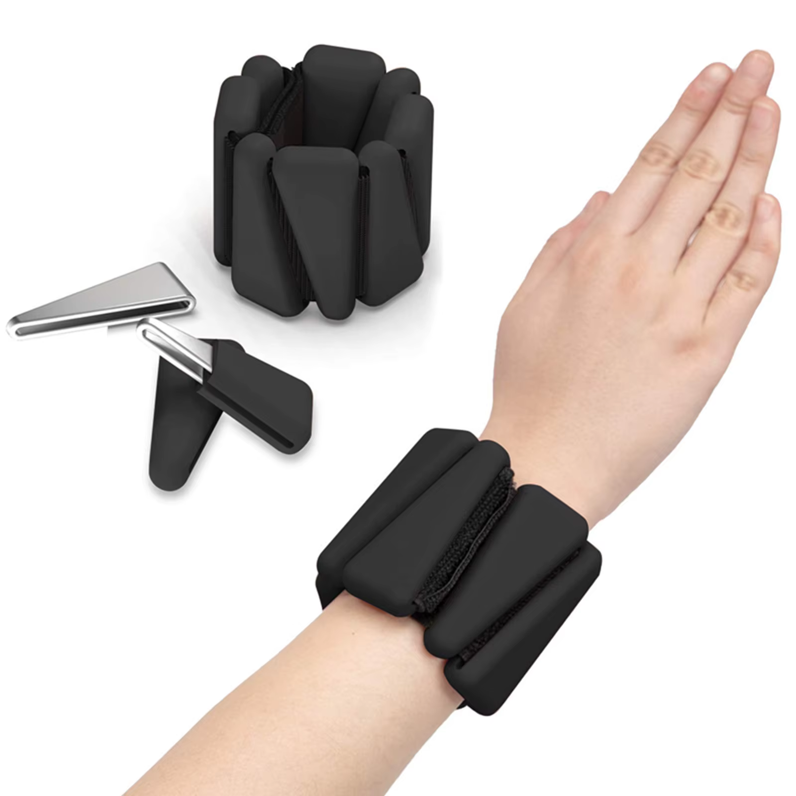 Pilates avec poids | Poids pour poignets et chevilles pour femmes | Bracelets lestés | 4 lb ch