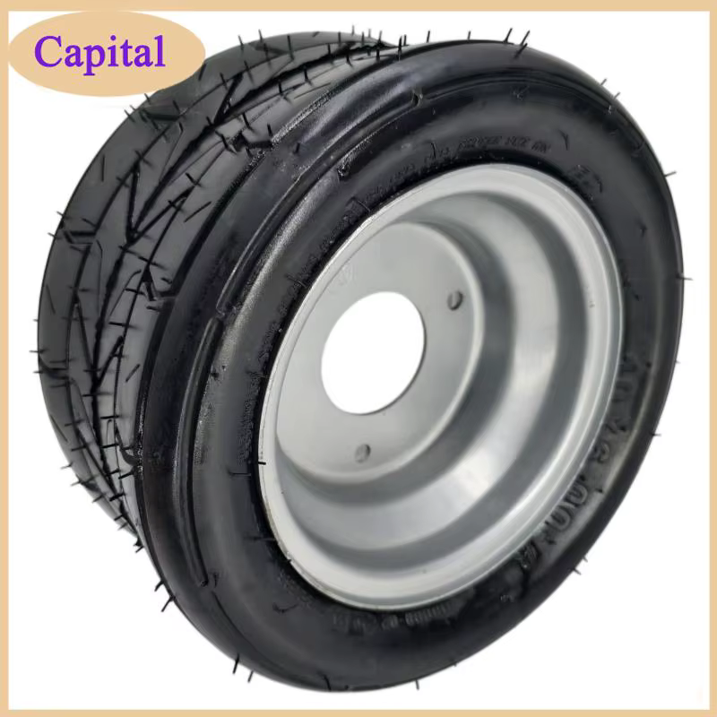 Roue durable 10x6.00-6, pneu gonflable avec jante pour remplacement de roue de scooter