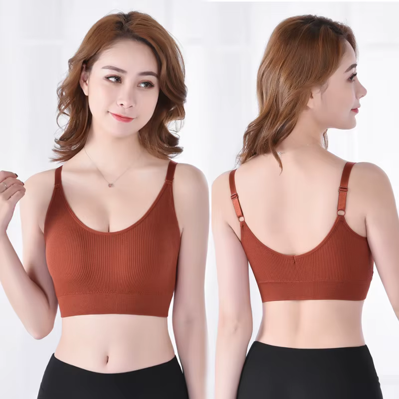 Soutien-gorge tubulaire sans couture pour femme, brassière respirante, soutien-gorge sans fil, bonne