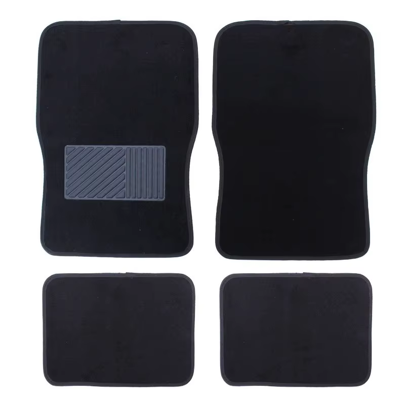 Tapis de sol de voiture tapis universel 4 pièces ensemble complet tapis de sol de voiture pour couss