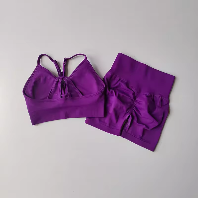 Ensembles de Yoga taille haute pour femmes, vêtements d'entraînement, de gymnastique, 2 pièces, comb