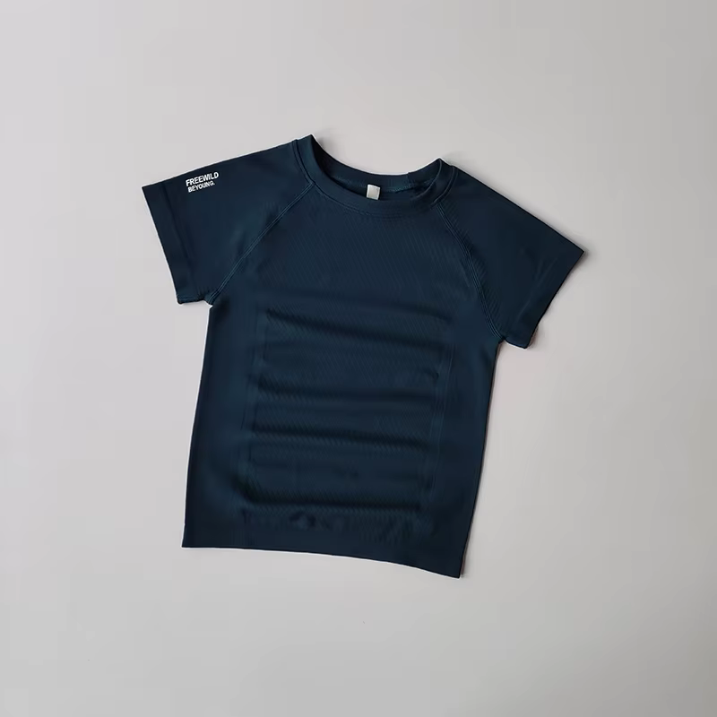 Costumes de Yoga pour femmes, hauts à manches courtes, collants extensibles, séchage rapide, T-shirt