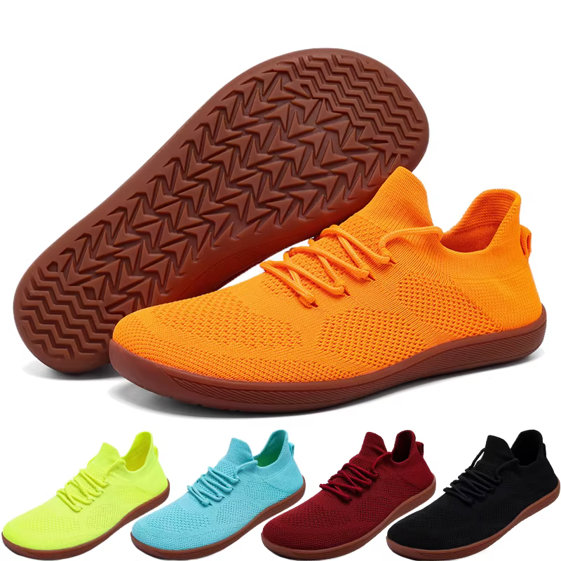 Chaussures pieds nus minimalistes unisexes, baskets légères et respirantes à bout large pour la marc