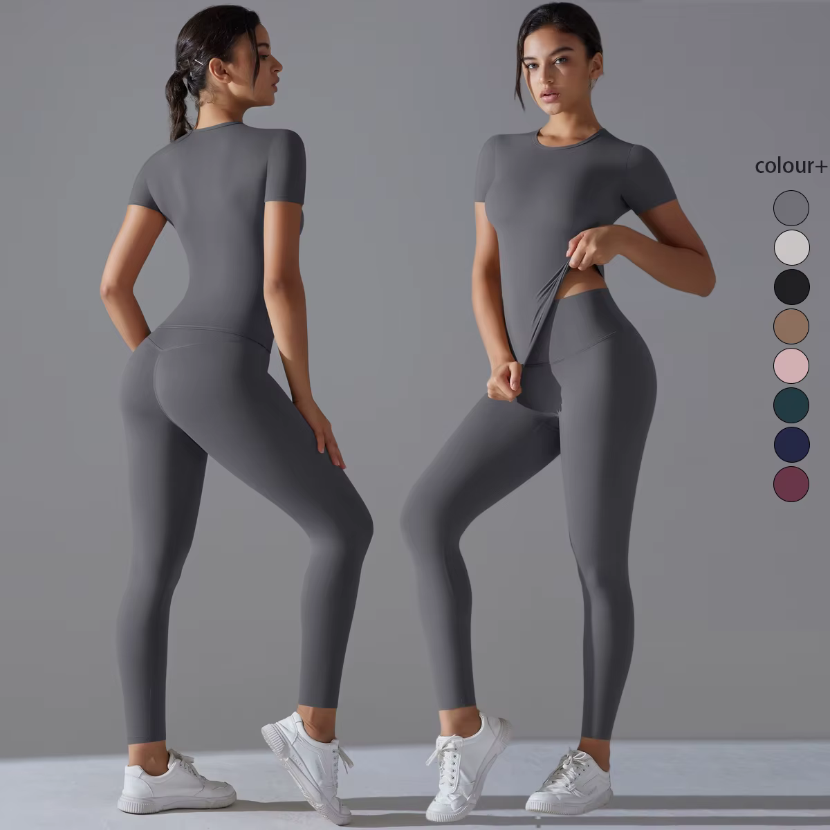 Ensemble de Leggings de gymnastique à séchage rapide, combinaison de Yoga, ensemble de sport, manche