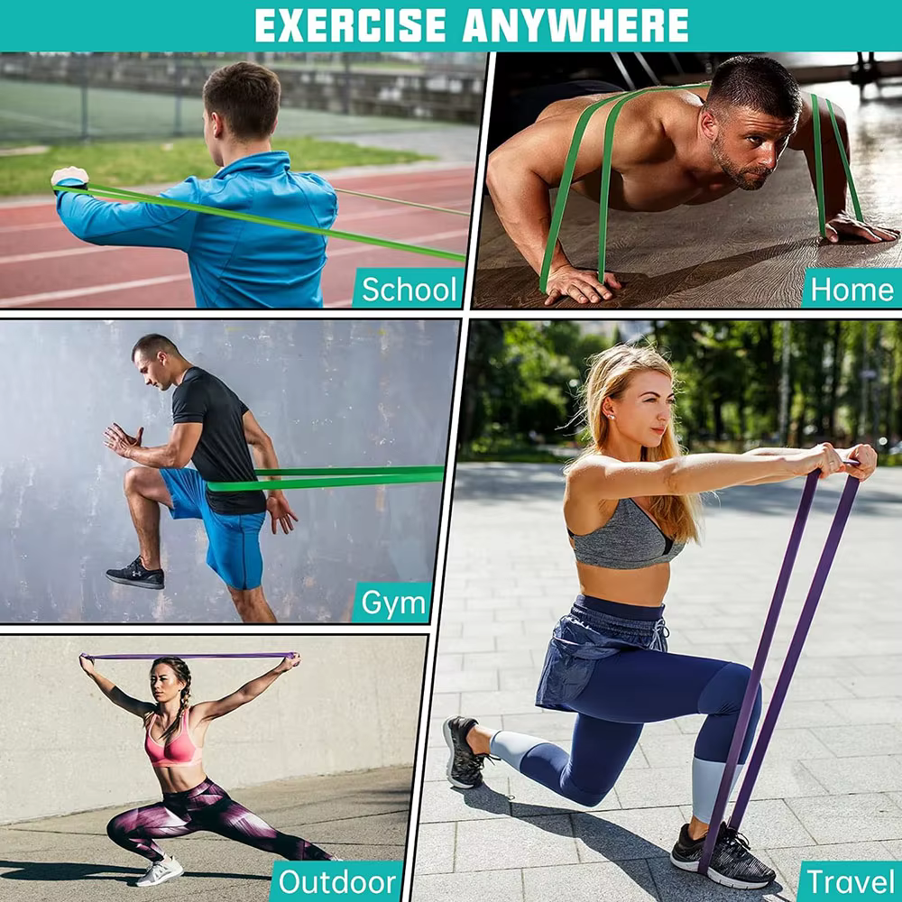 Bande de résistance en Latex robuste, ceinture élastique de sport, bandes d'assistance de traction p