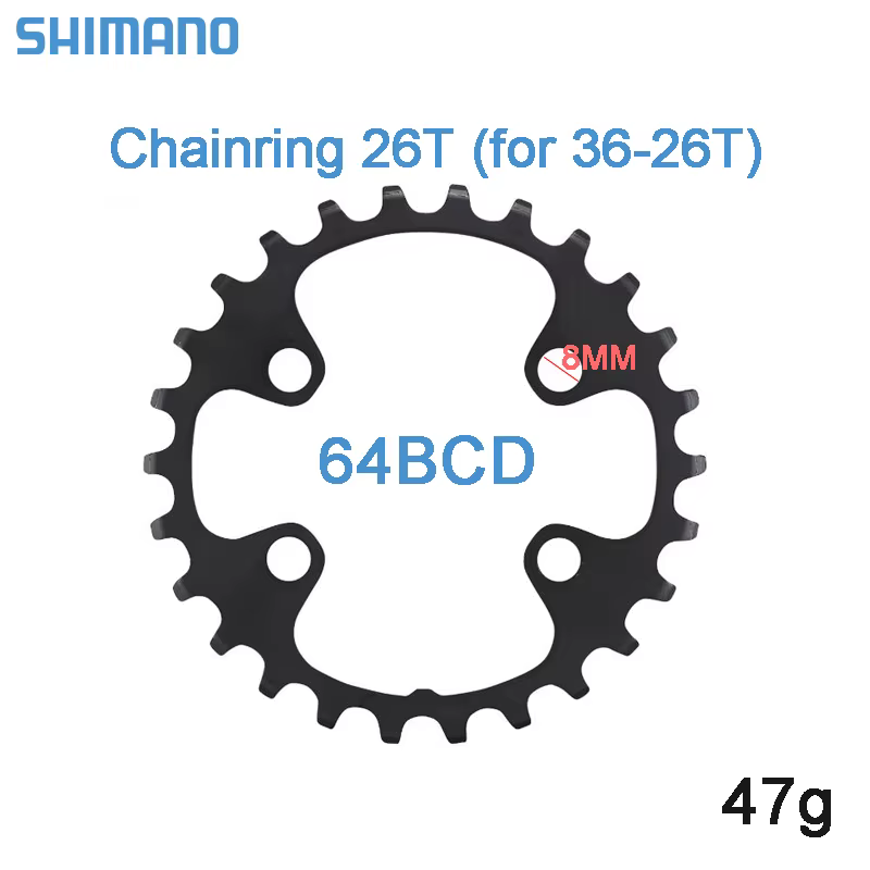 Shimano FC-M5100/MTouvriers Vélo Pédalier Plateau 11S 64/96BCD 26T-36T Double Plateau JOWheel VTT Pi