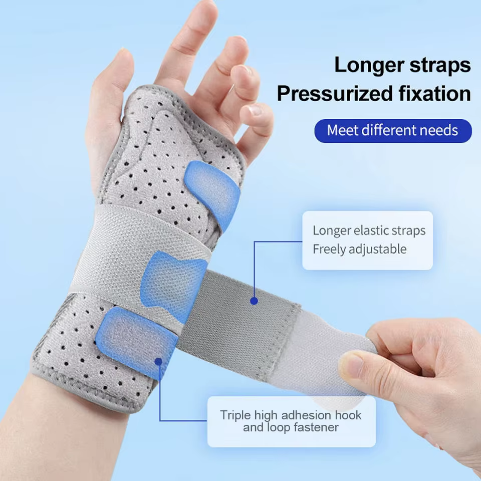 LOOGDEEL-Attelle de support de poignet respirante pour homme, attelle professionnelle, bracelet pour