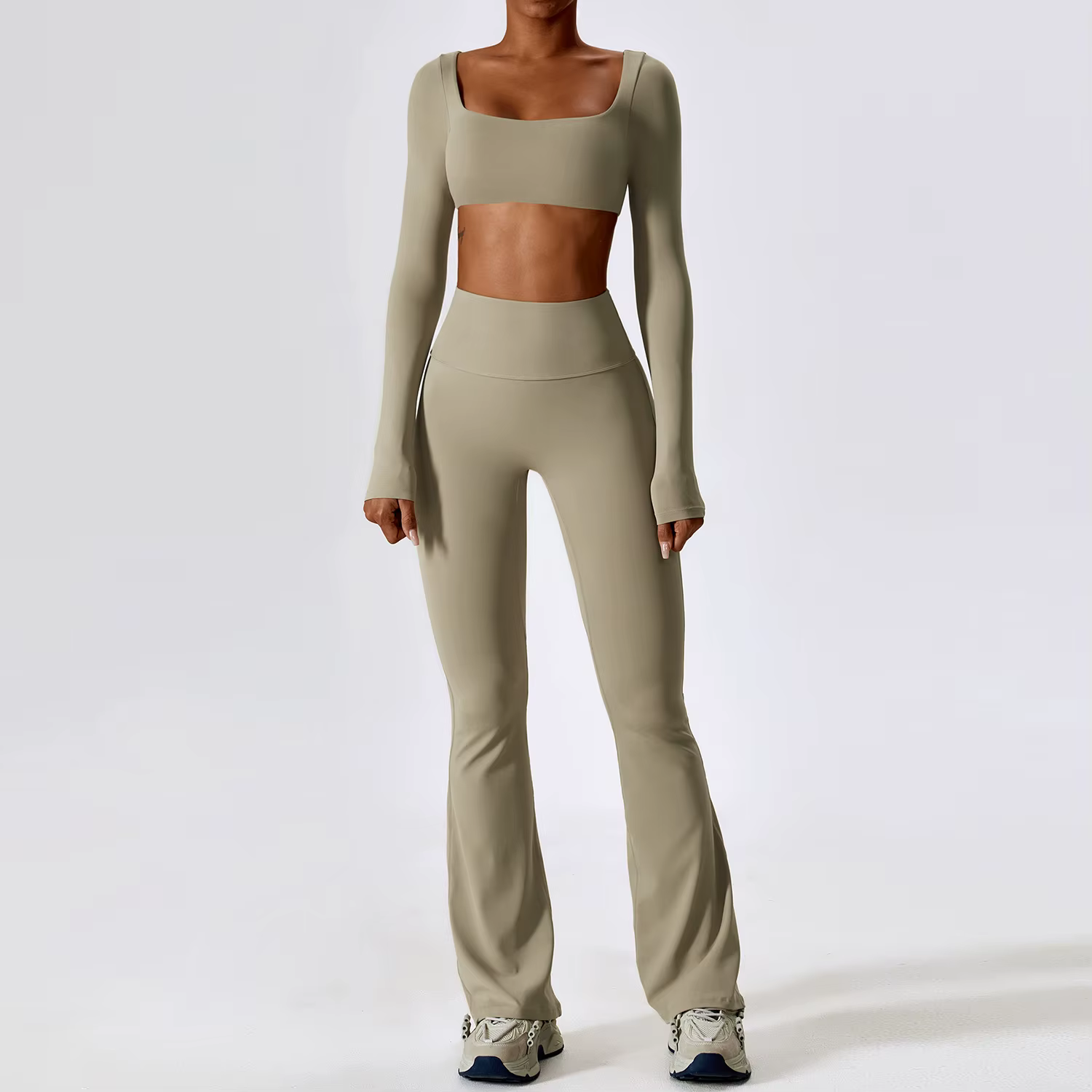 Ensemble de Yoga 2 pièces sans couture pour femmes, vêtements d'entraînement, vêtements d'athlétisme