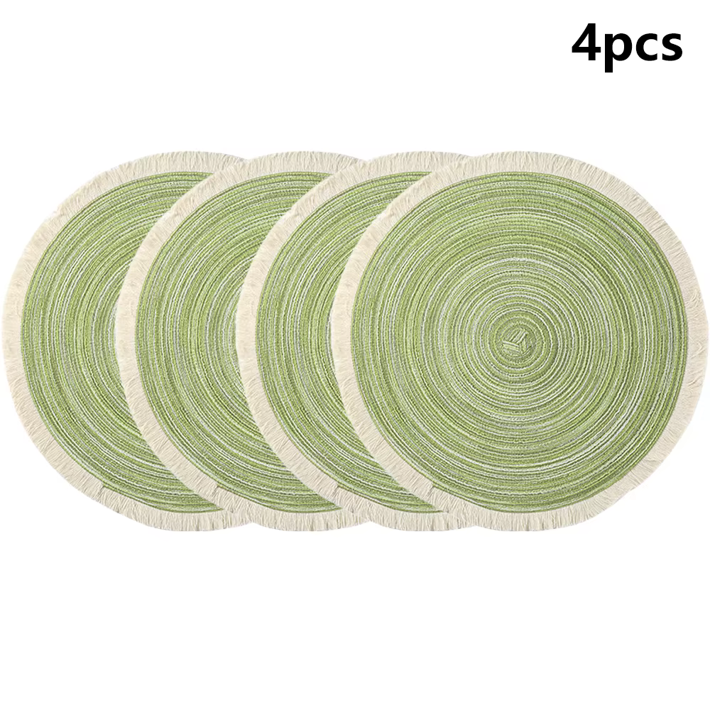 Ensemble de 4 pièces de napperon de 38cm, tapis de protection de table antidérapant, respectueux de