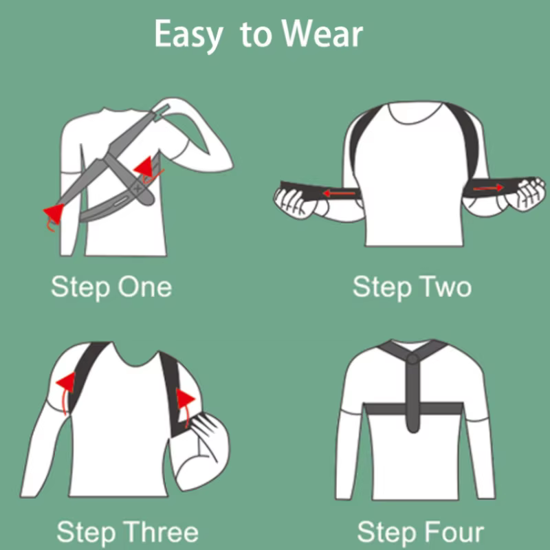 Ceinture de soutien de la clavicule et de la colonne vertébrale, soutien réglable de la posture init
