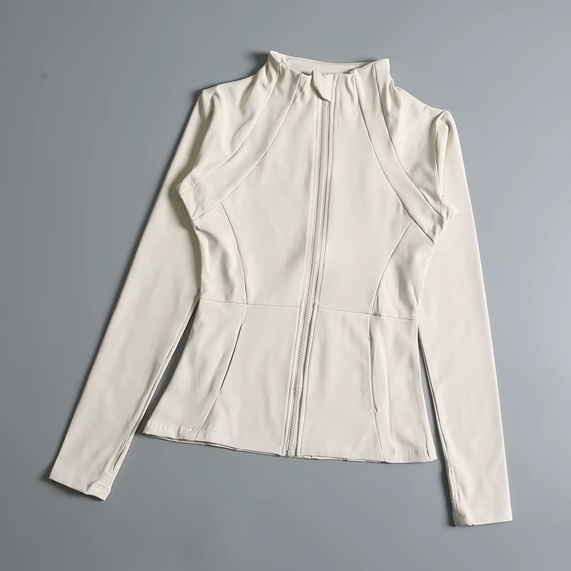 Manteau de yoga à manches longues pour dames, vêtements de yoga pour dames, haut élastique, lâche, e