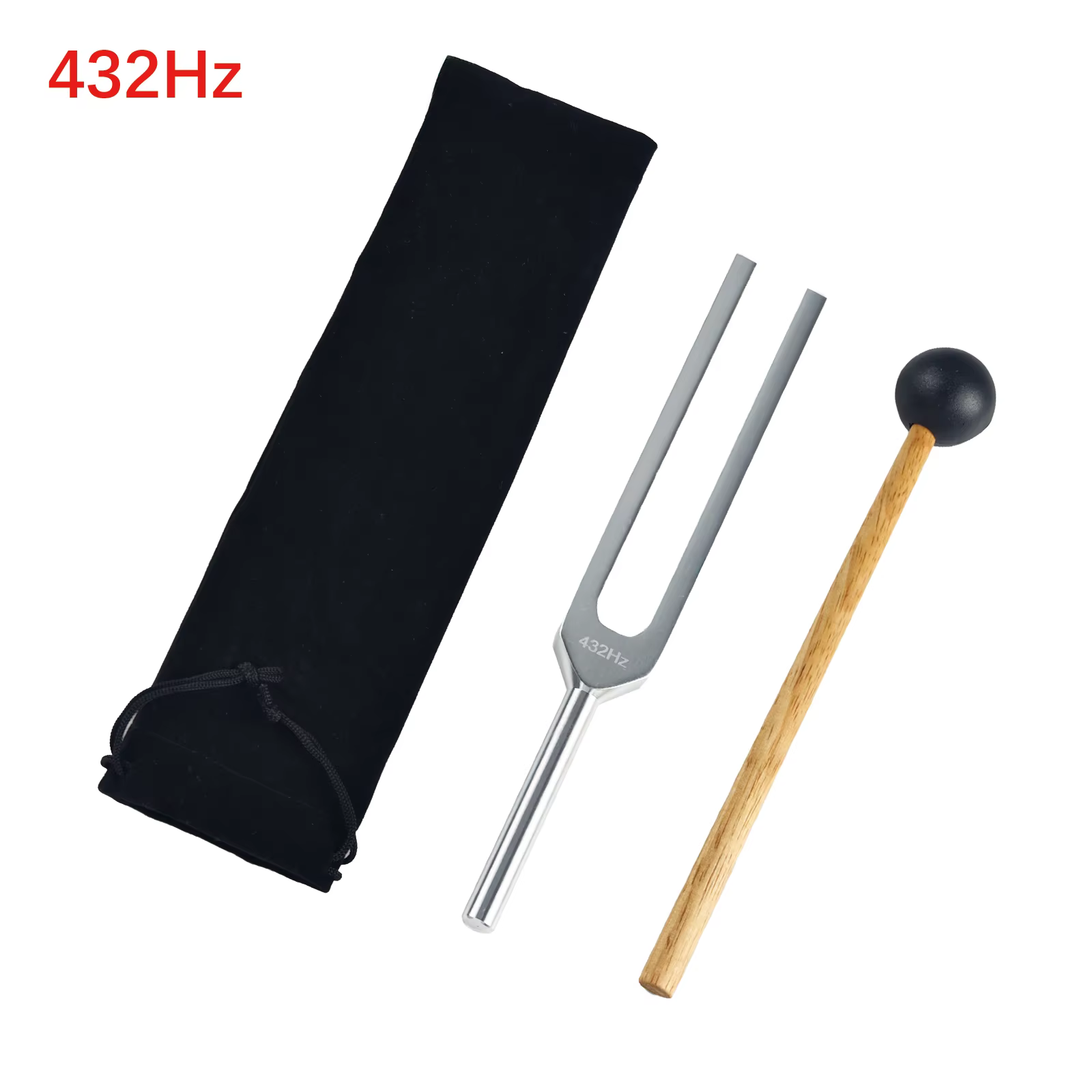 Miwayer 432Hz diapason-alliage d'aluminium/pour la guérison méditation fréquence musique Instrument