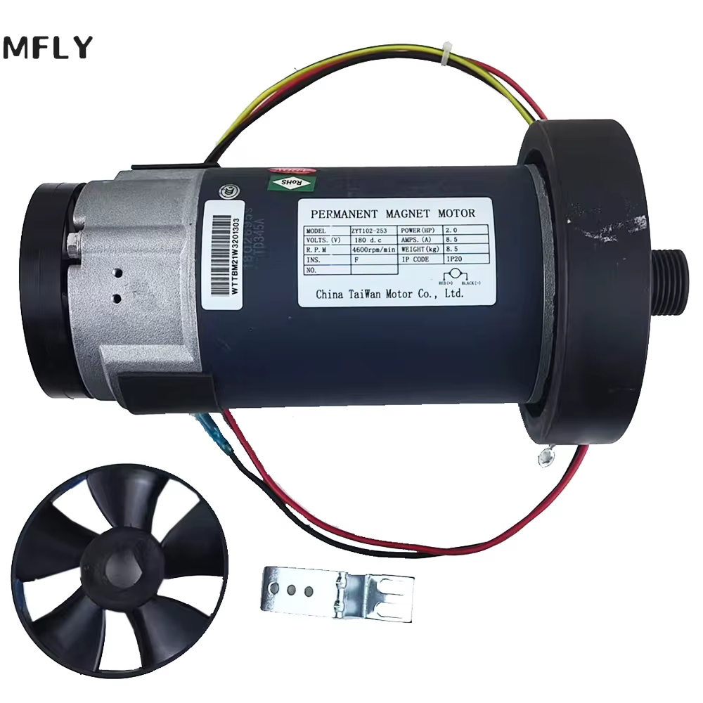 Moteur à aimant permanent pour tapis de course, moteur à courant continu, 2,0 hp, alcool 180V, 5A