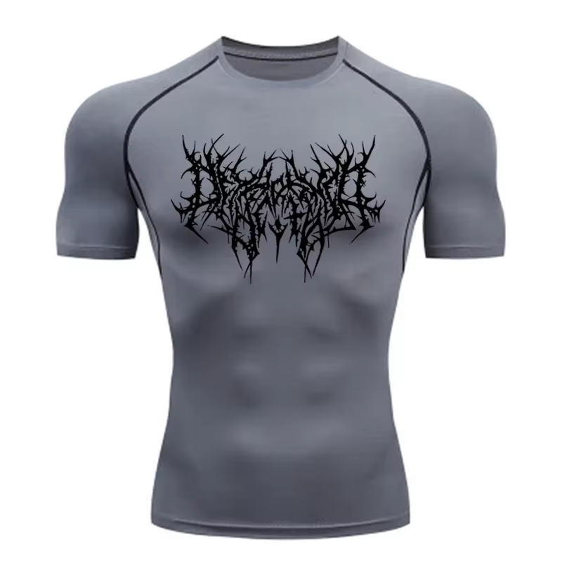 T-shirt de sport à séchage rapide pour homme, t-shirt de compression, maillot de fitness, t-shirts d