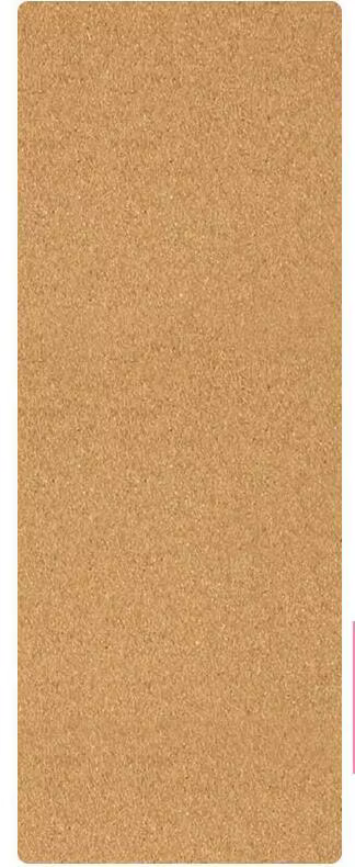 Tapis de yoga en liège et caoutchouc naturel, antidérapant, absorbant la transpiration, pour fitness