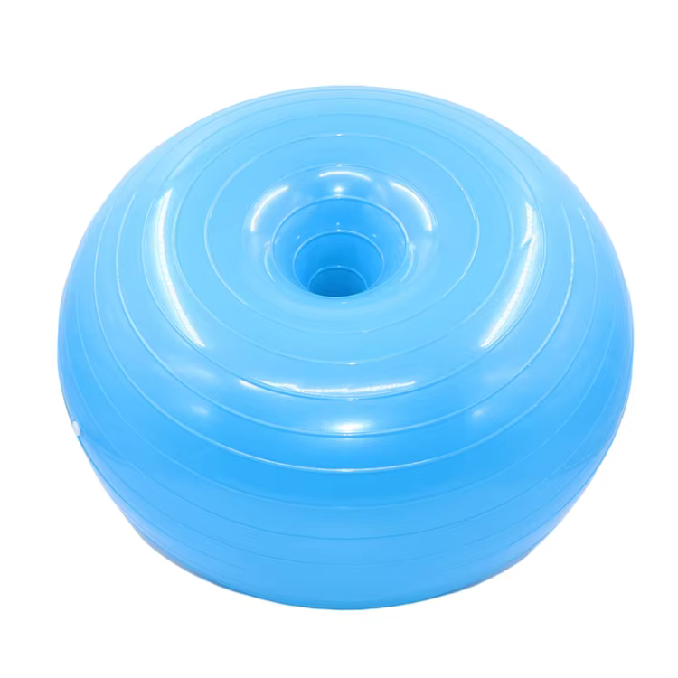 Balle de yoga Donut en PVC, exercice de fitness et balle d'entraînement de stabilité, nouvelle balle