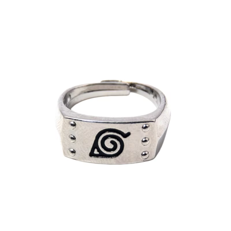 Bague Naruto Uzumaki Naruto et Uchiha Sasuke, design de dessin animé élégant, unique, portable, attr