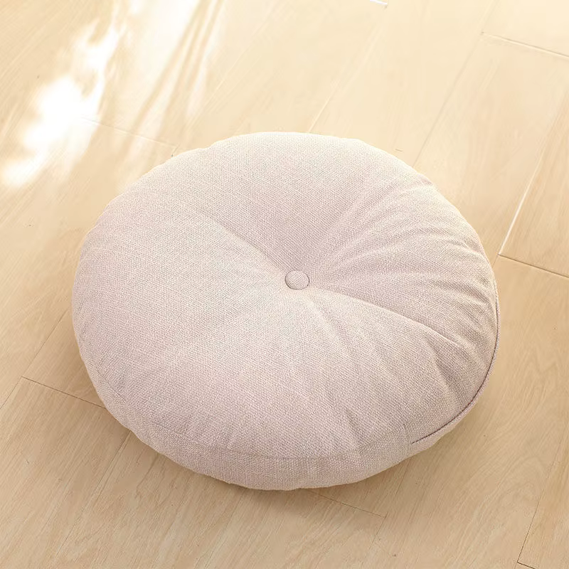 Coussin rond épais, oreiller de yoga de méditation doux et confortable, décoration d'intérieur bohèm