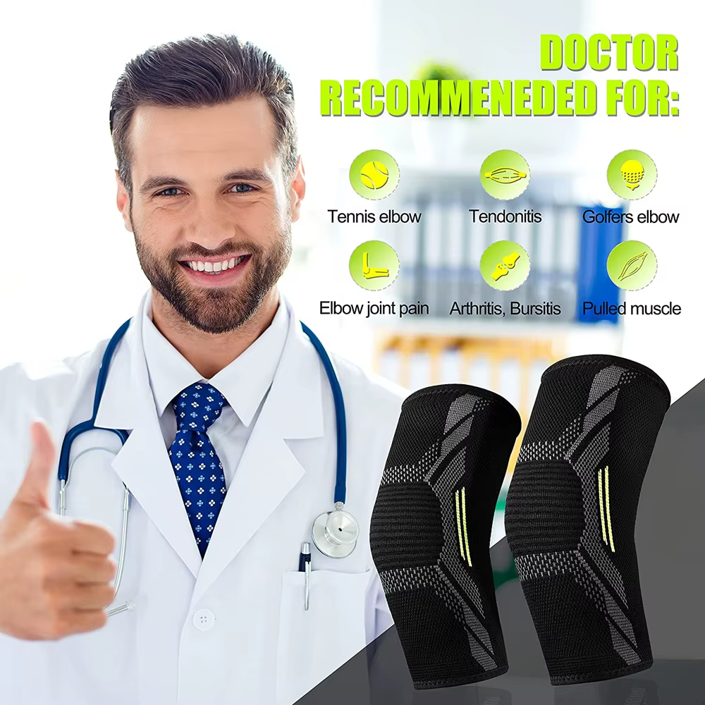 Support de coude élastique pour gymnastique, coussinet de protection pour coude, absorbe la sueur, S