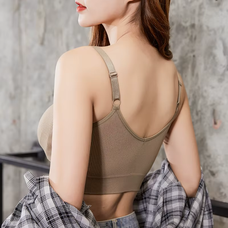 Soutien-gorge tubulaire sans couture pour femme, brassière respirante, soutien-gorge sans fil, bonne